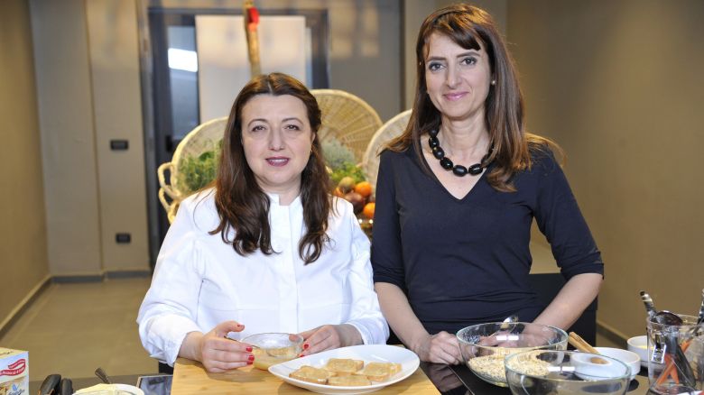 La chef Eva Golia e la nutrizionista Serafina Petrocca